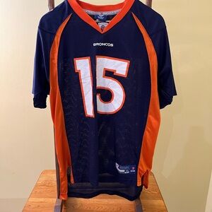 Kids Tim Tebow Navy and Orange Sports Jersey XL